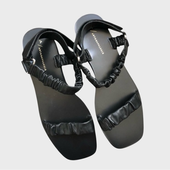 Anthropologie A Fiona Sport Sandals Black size 37 (6.5) - Picture 5 of 11